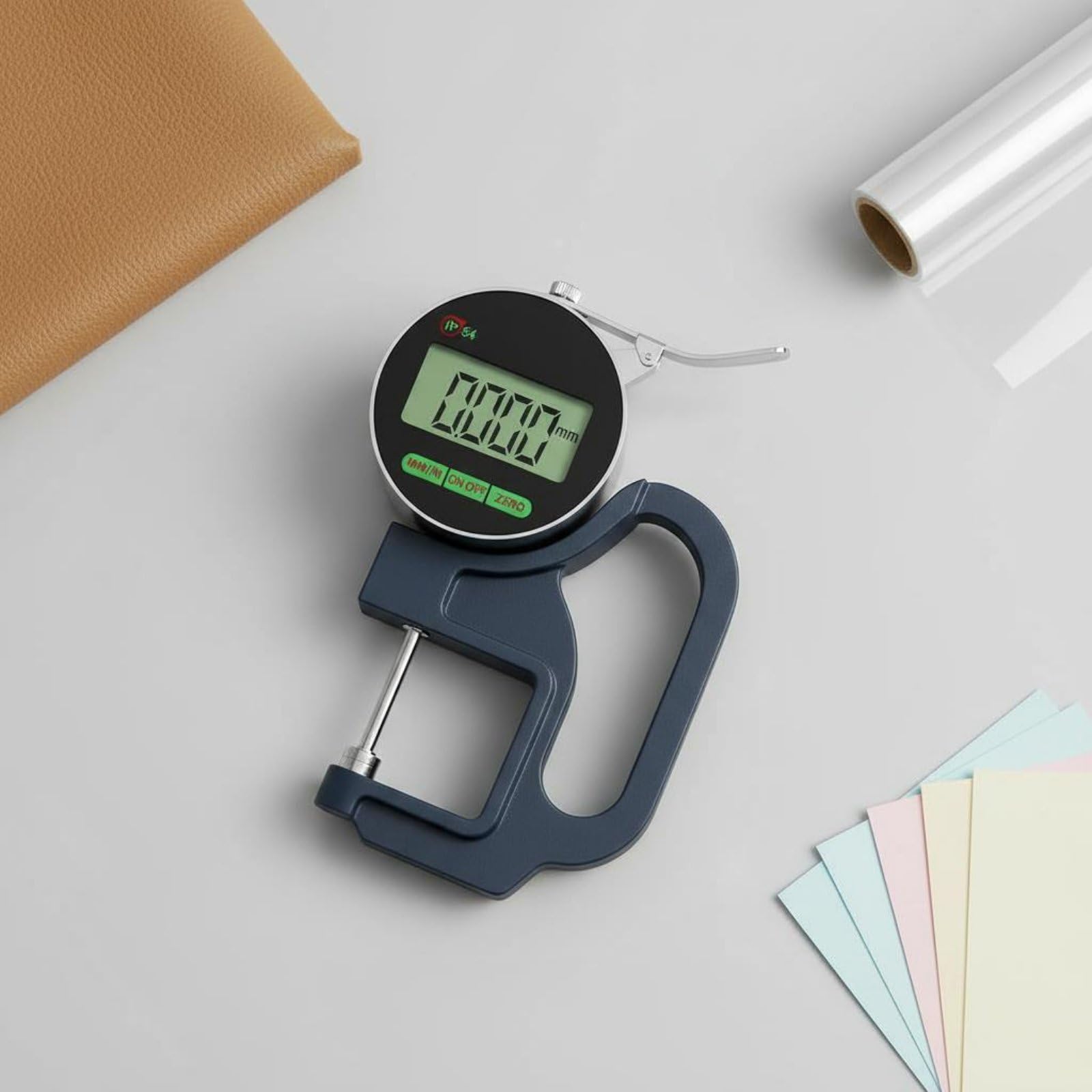 Milageto Digital Thickness Gauge Calibro Digitale Spessimetro Misuratore Spessore Elettronico Display Grande Zero Rapido Unità, Calibro Di Spessore Centesimale Ricaricabile 0-12.7MM