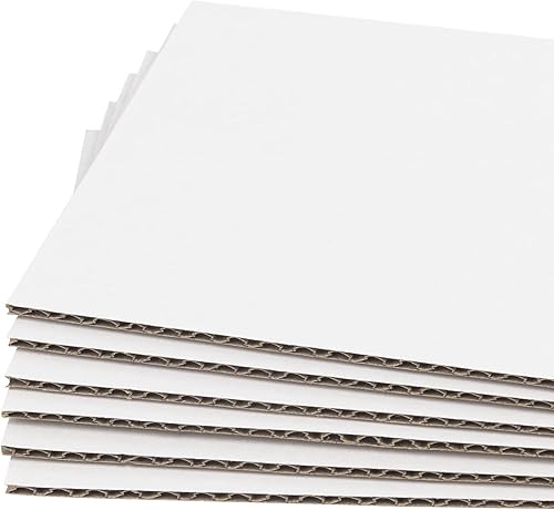 Golden State Art, Paquete de 50 almohadillas de cartón corrugado de 9 x 12 pulga