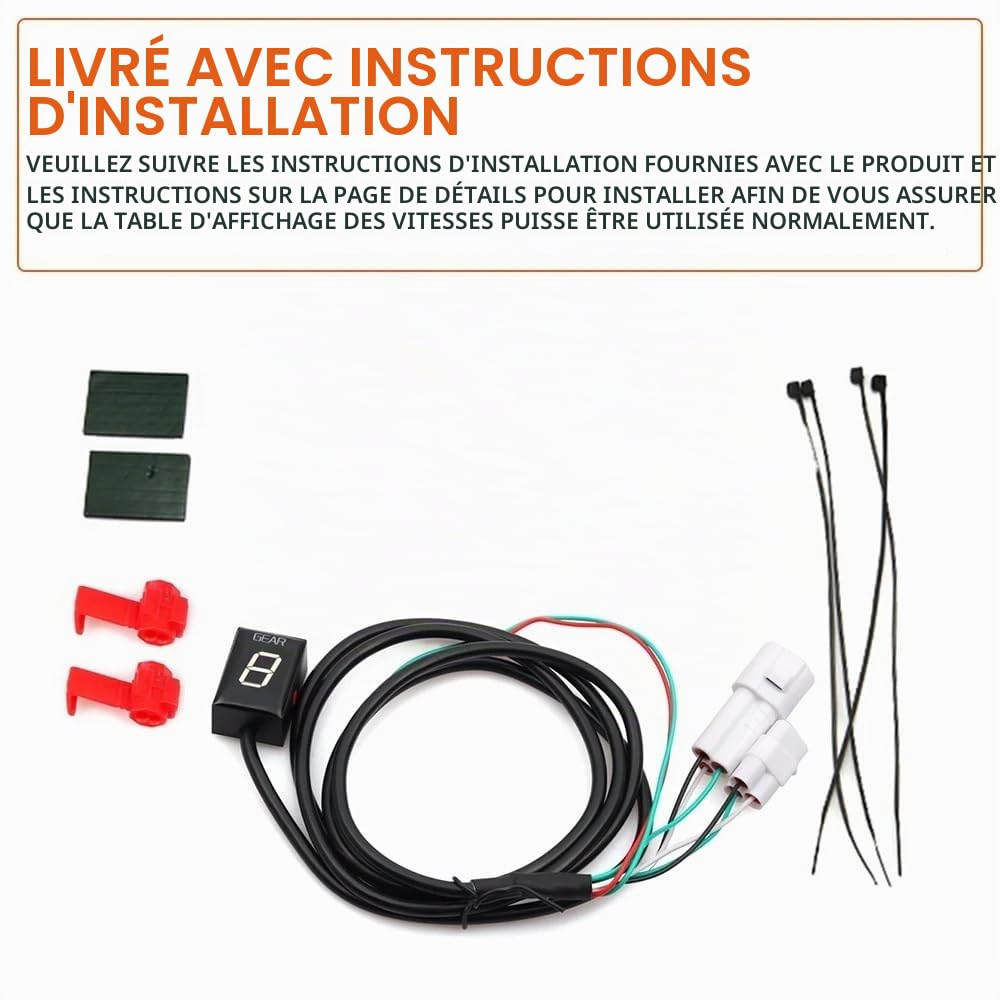 indicateur Rapport engagé pour Ya&maha FZ1 FZ1N FZ6 FZ1S FZ 1 1N 1S FZ 6 S2 FZ6R FZ 6R Accessoires De Moto Indicateur De Vitesse Affichage De Vitesse De Montage ECU Indicateur Vitesse Moto