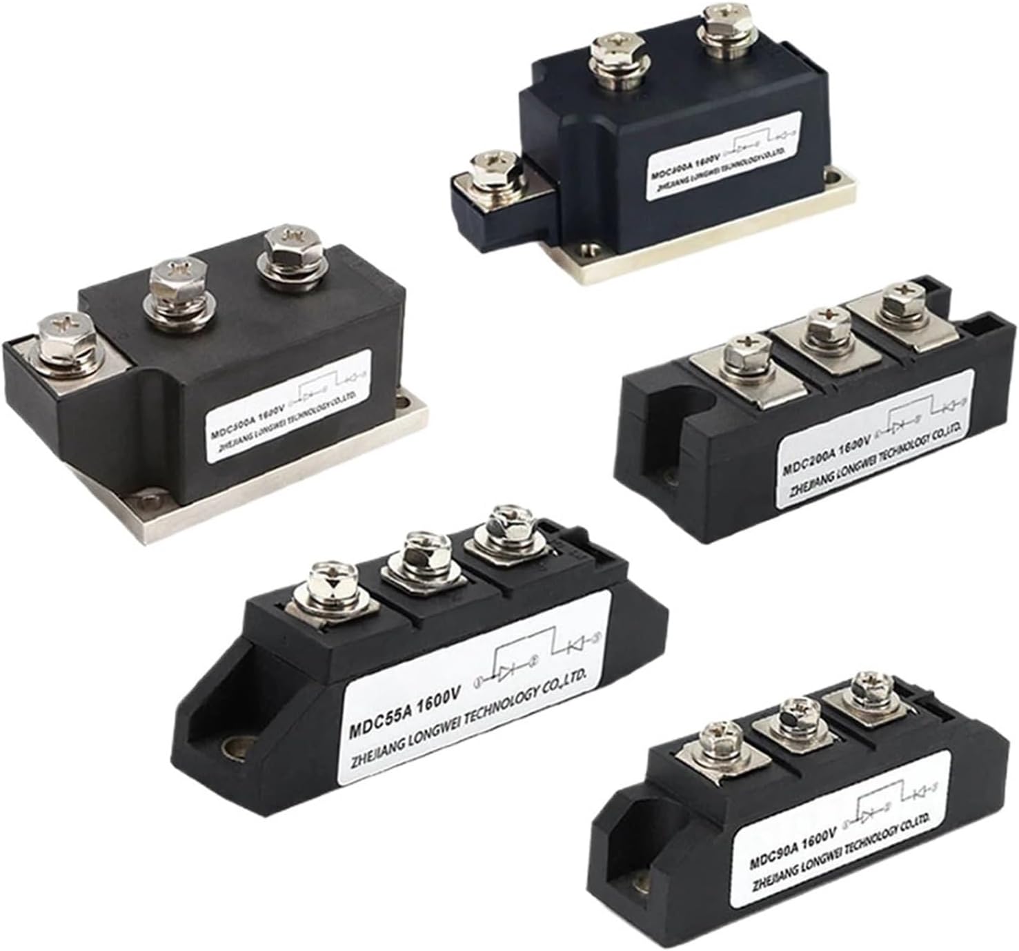 25A 70A 130A 200A Rectifier Photovoltaic DC Solar Anti-backflow Mutual Charging MD MDK MDC MDA Freewheeling Anti-Reverse Diode(MD,55A)