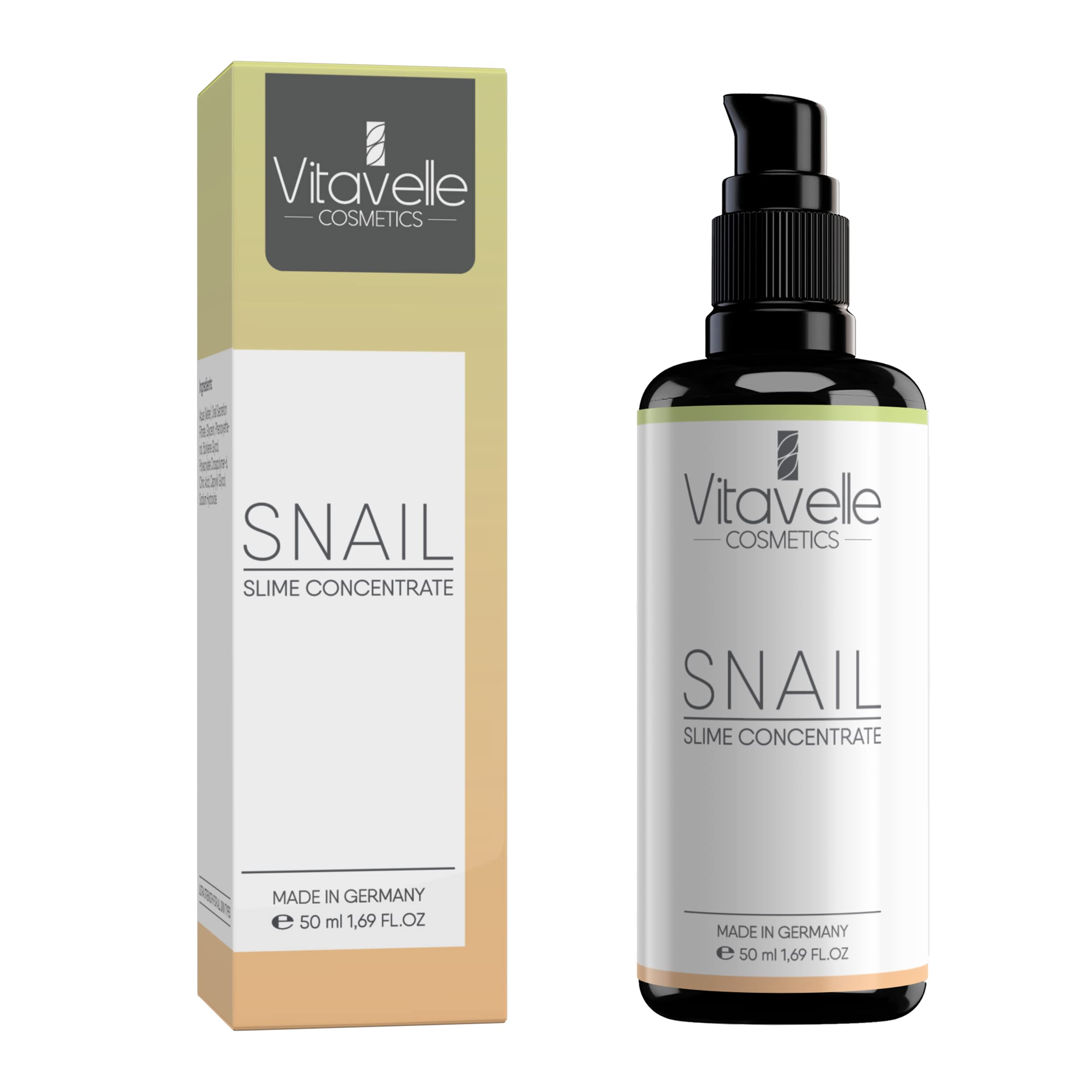 VITAVELLE Snail Mucin Concentrate Serum 1.69 Fl Oz – Hydrating & Firming Face Serum for Smooth-Looking Skin