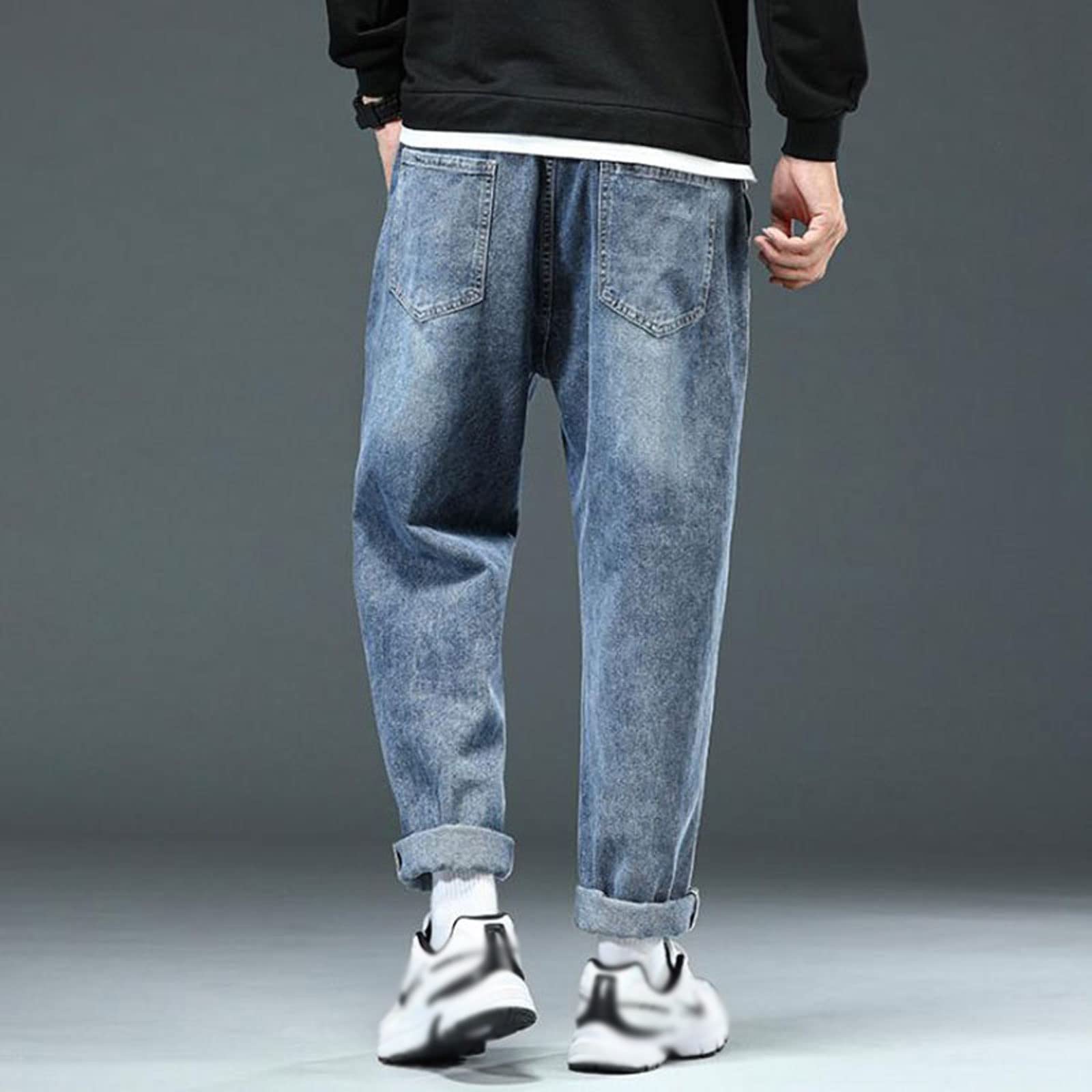 Wanmxinein mens jeans big and tall Men Fashoins HipHop Harem Pants