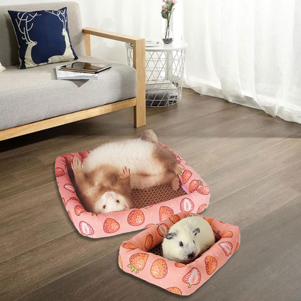XAGMODSHN Natural Soft Bed Sleep Mat Soft Pad Toy for Small Animal Mouse Bed Hamster Rabbits Cushion Cage Cushion