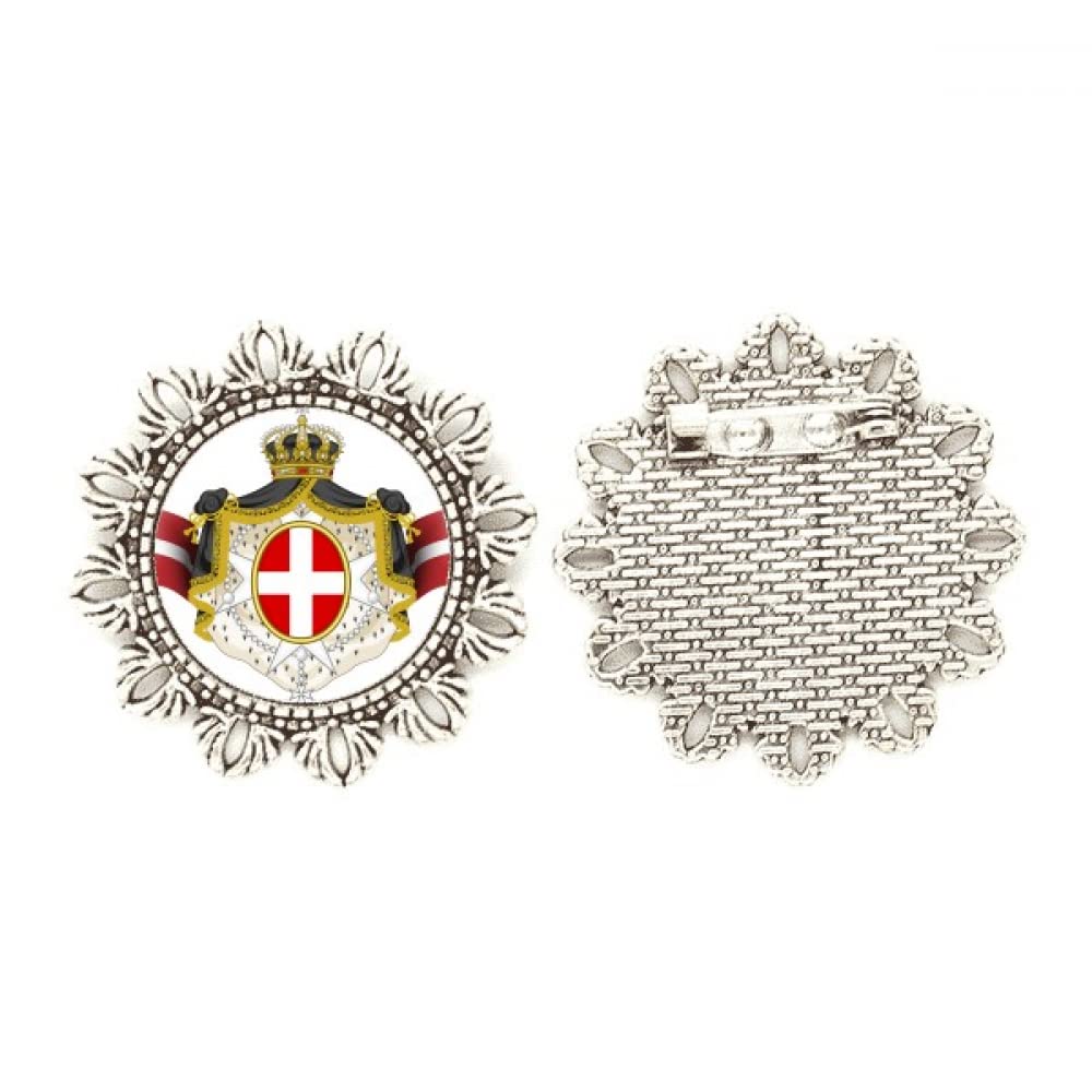 Broche de plata de Dinamarca: regalo institucional con emblema floral 4