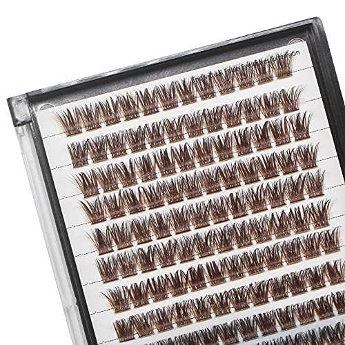 Vayator D Curl 0.07Mm Brown 120Pcs Wide Cluster 10-20Mm To Choose Professional Makeup Individual Cluster Home Diy Eyelashes Grafting Eyelash Extension (Brown-12Mm) #TOP2