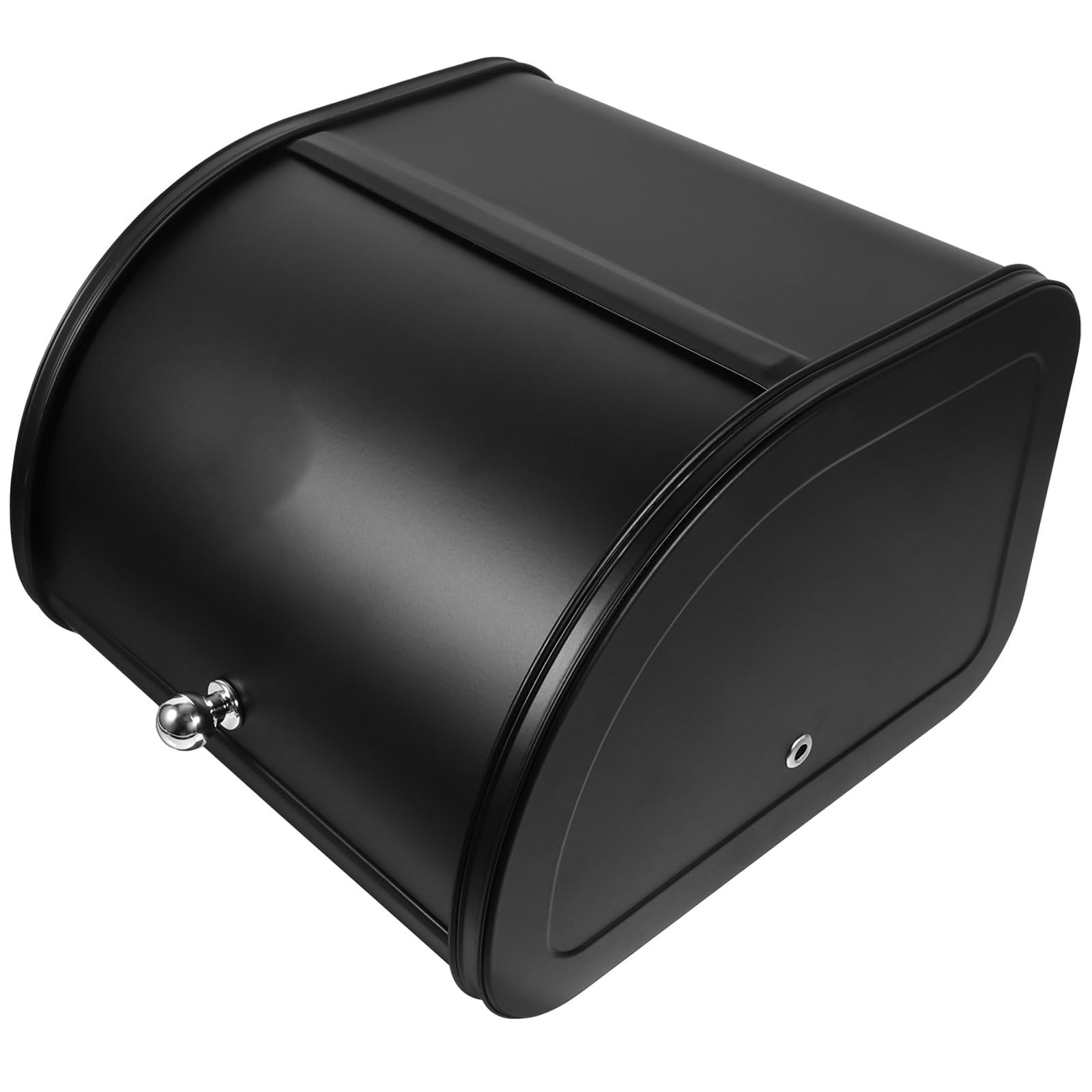 Caja de Pan Multifunción para Encimera de Cocina, Acero al Carbono Negro