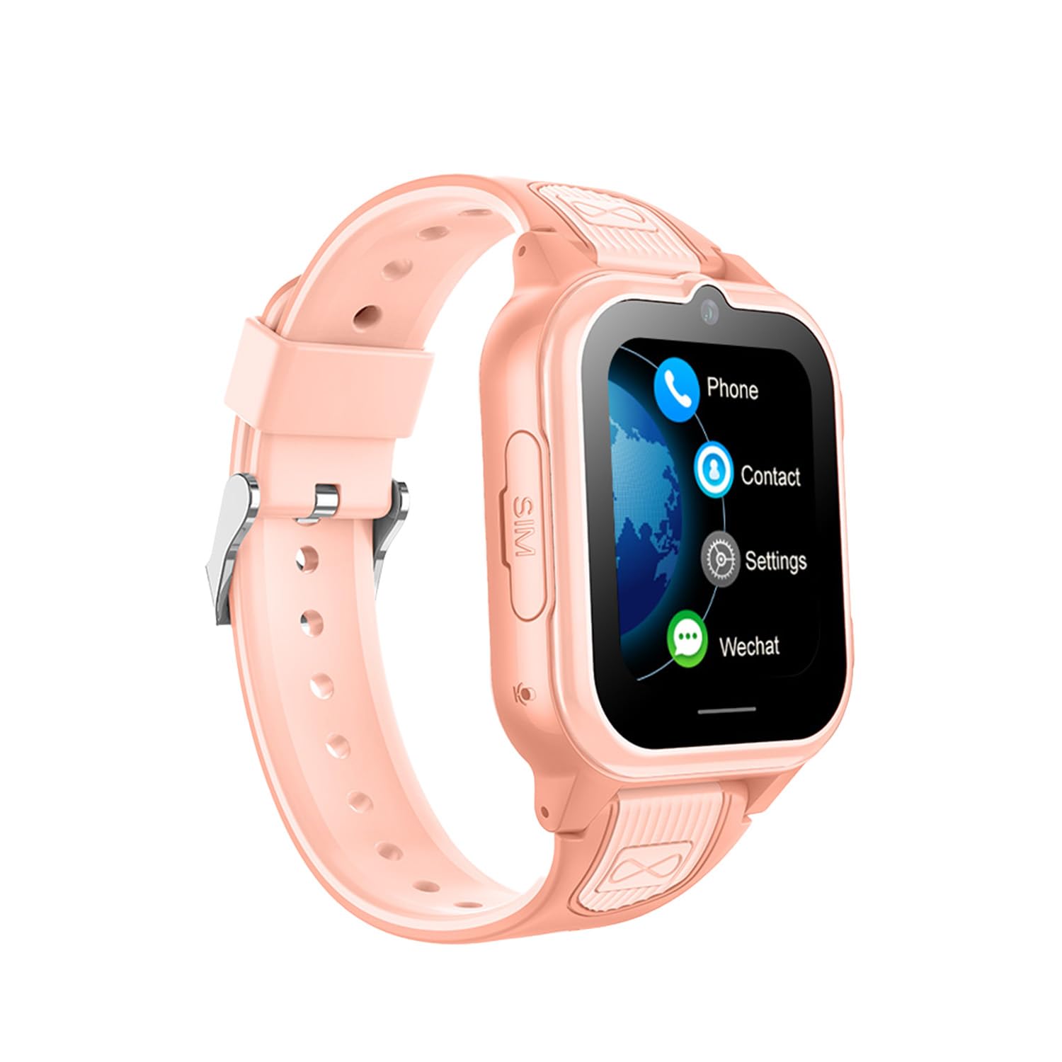Roadcast 4G Kids Smart Watch with GPS Tracking,2-Way Video &Voice Call Real-time Tracking & Water-Resistant,SOS Emergency,Health Monitoring,Geo-Fencing,Restrict Unknown Calls,Parental Controls,(Pink)