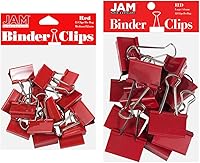 Vista 30 de JAM PAPER Clips para carpeta coloridos - Extra Pequeños - 3/5 Pulgadas (15 mm) - Clips para carpeta azules - 30/Paquete