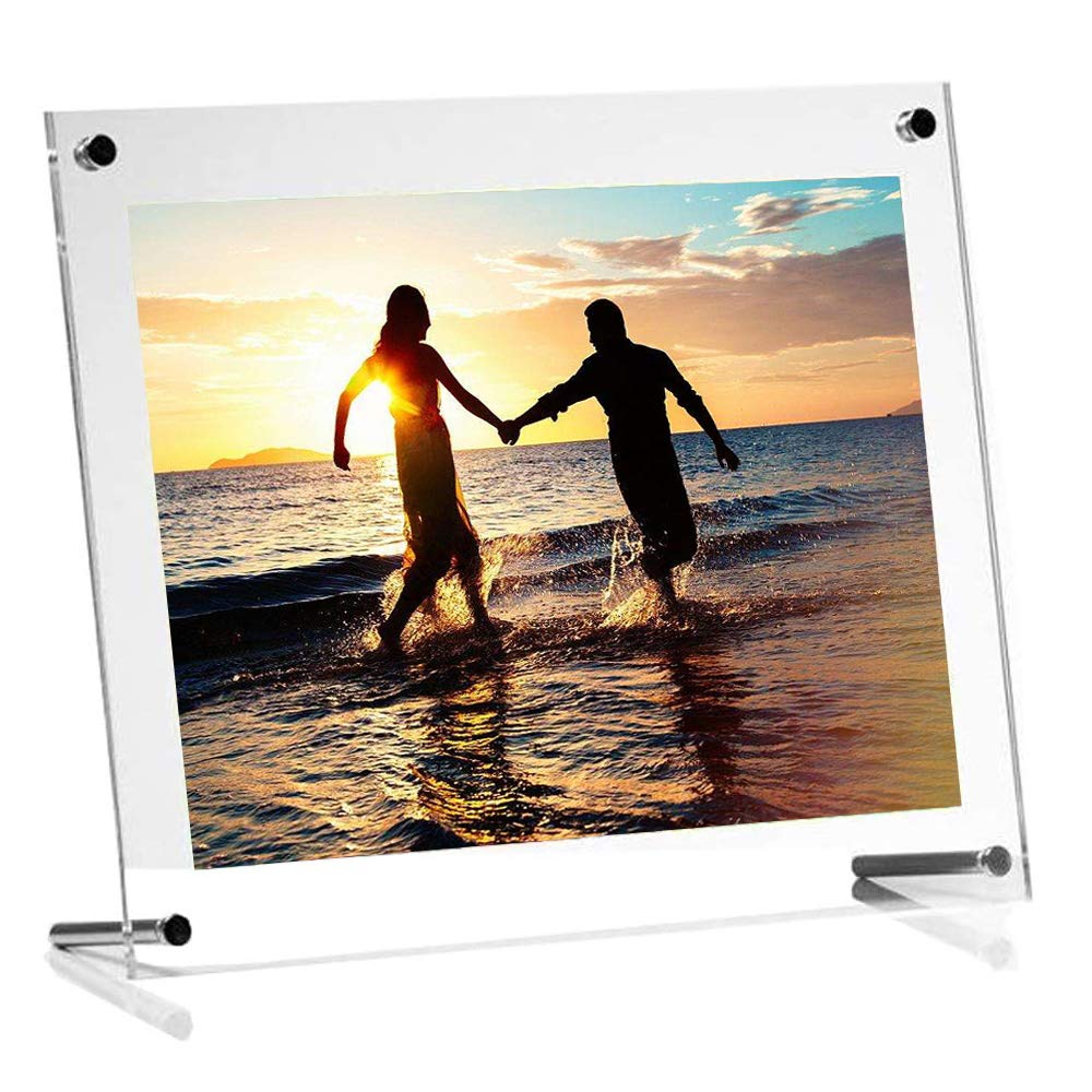 Buy 5x7 inch Desktop Frame,Double Panel Clear Acrylic Frame