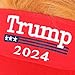 Trump 2024 Hat with Hair,Donald Trump Wig Hat Embroidered Ultra Adjustable MAGA Baseball Cap (Red Trump 2024 Hat with Hair)
