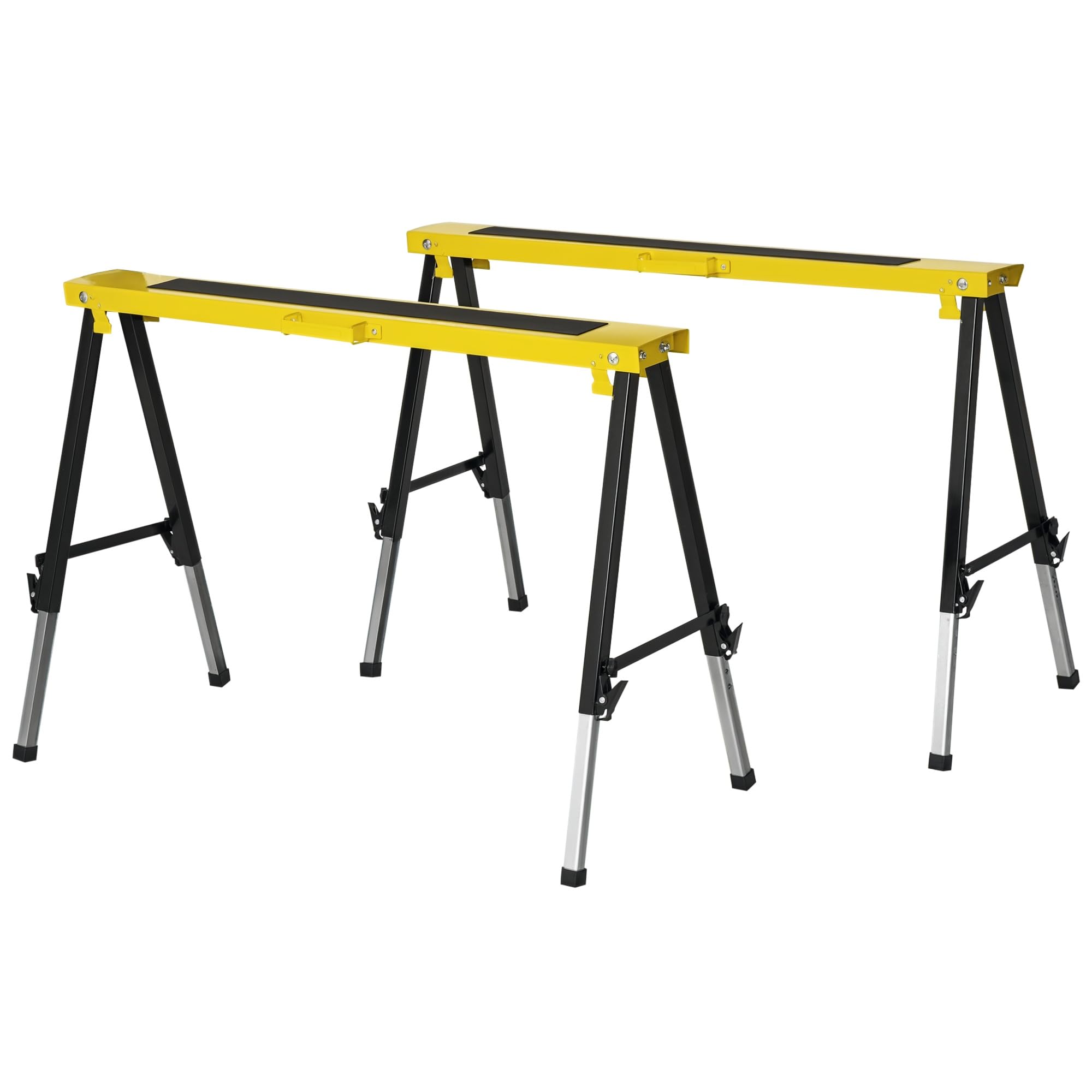 DURHAND Caballete de sierra ajustable 2 uds. Carga máx. 100 kg