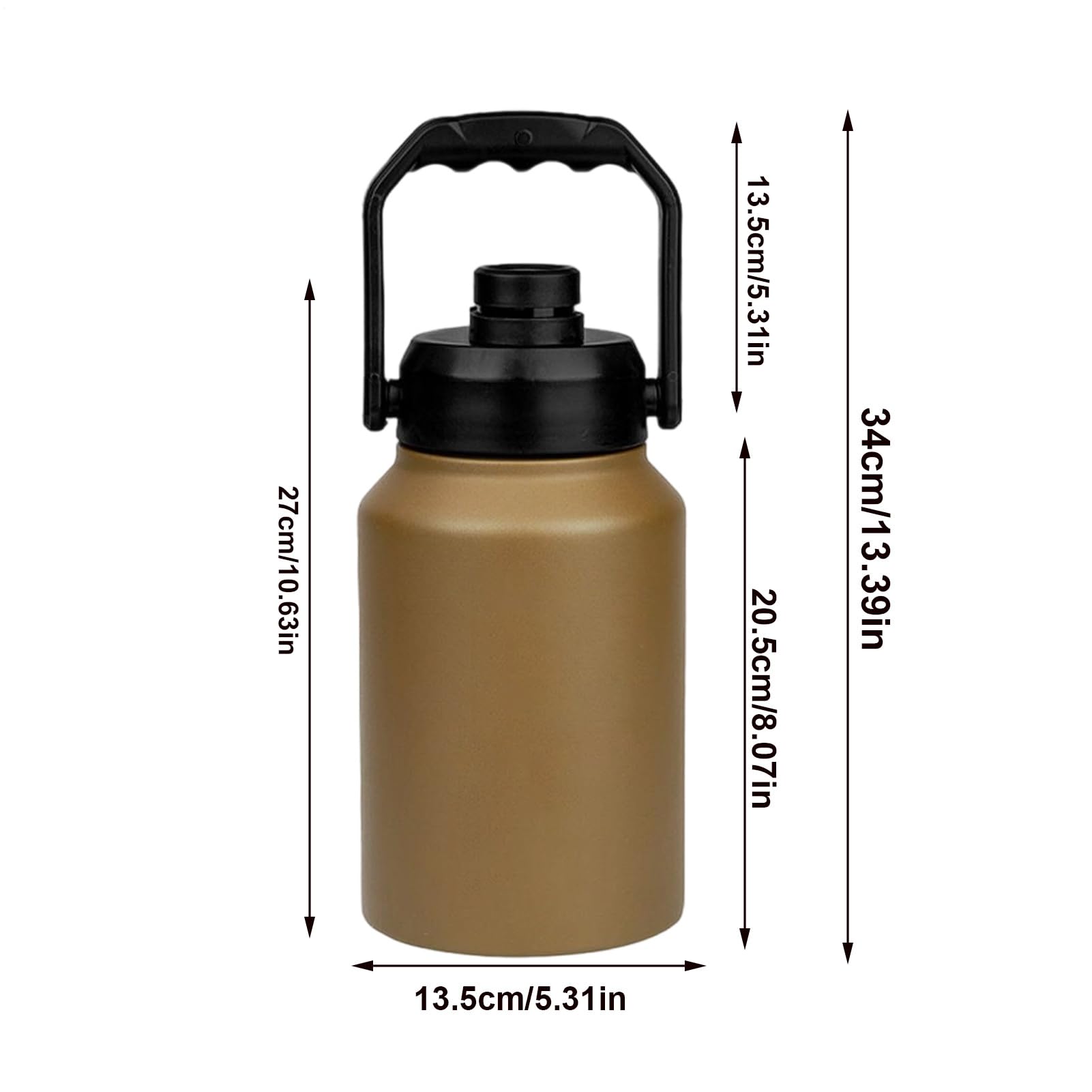 Refrigerador isotérmico,Cubo de almacenamiento de hielo de 2 litros con asa | Botella de agua para casa de viaje picnic camping barbacoa