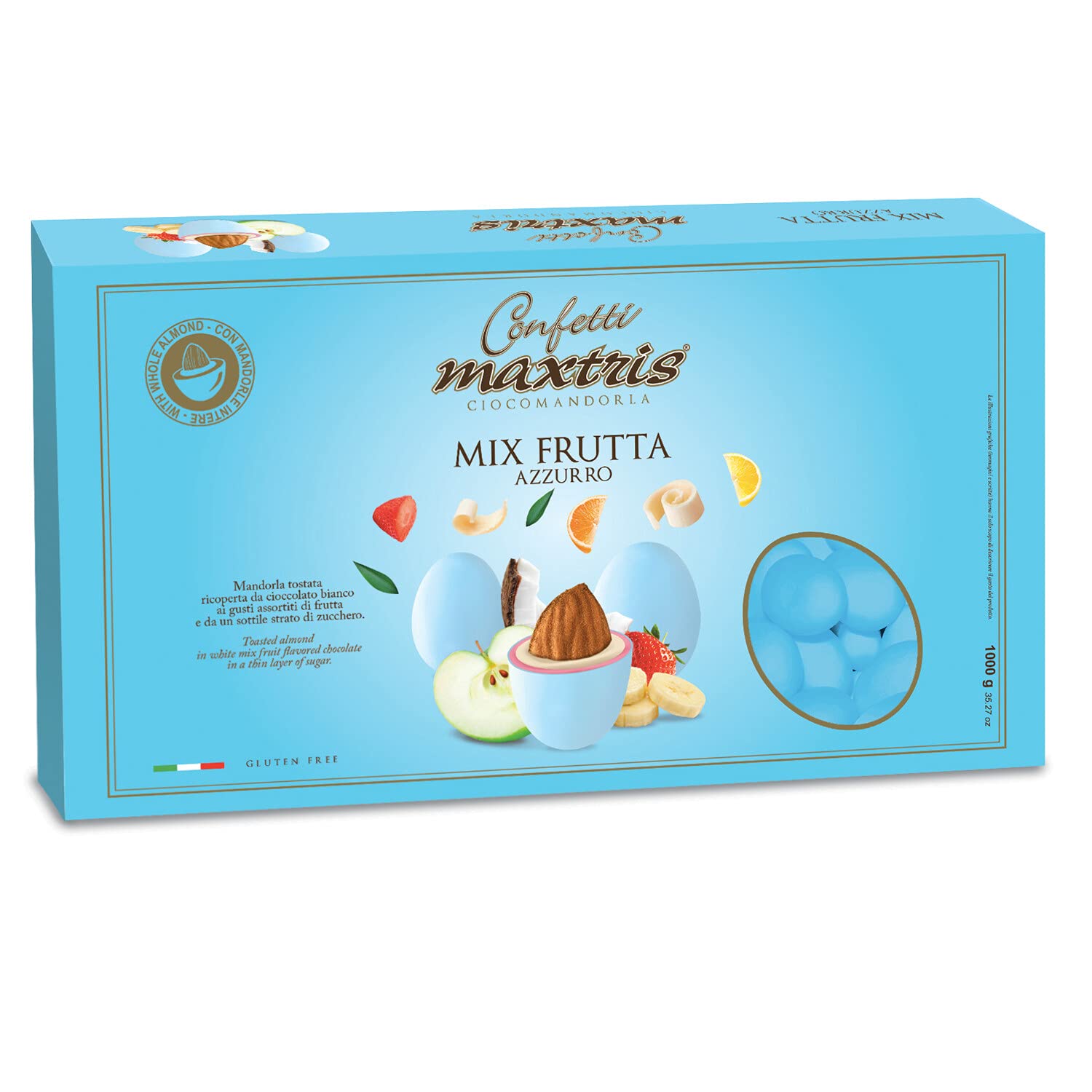 Confetti Maxtris Tenerezza al Cioccolato Frutta Celeste 1 Kg