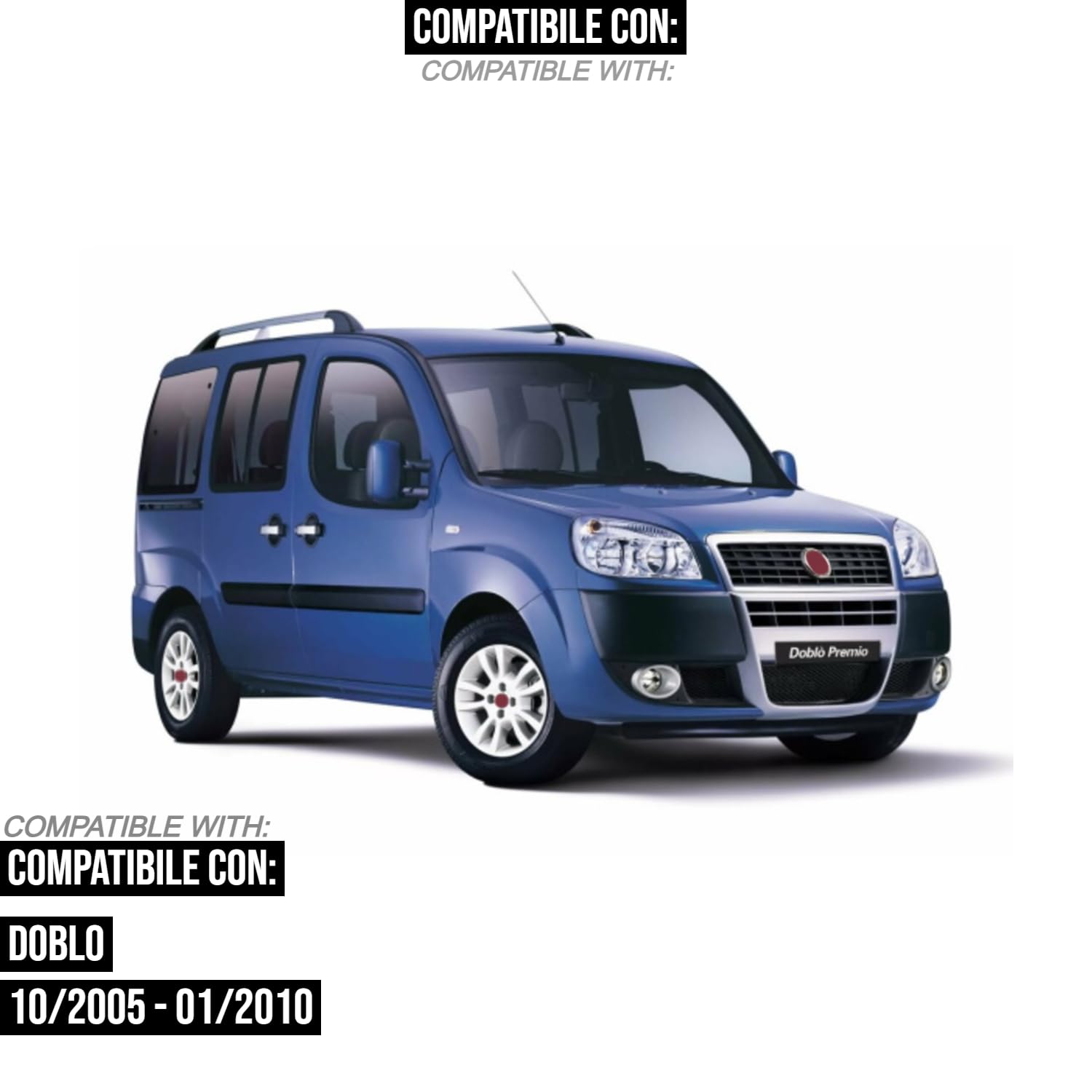 BSSTORE Gruppo Ottico Fanale Posteriore Compatibile con DOBLÒ 2005-2010 (Sinistra - Lato Guida)