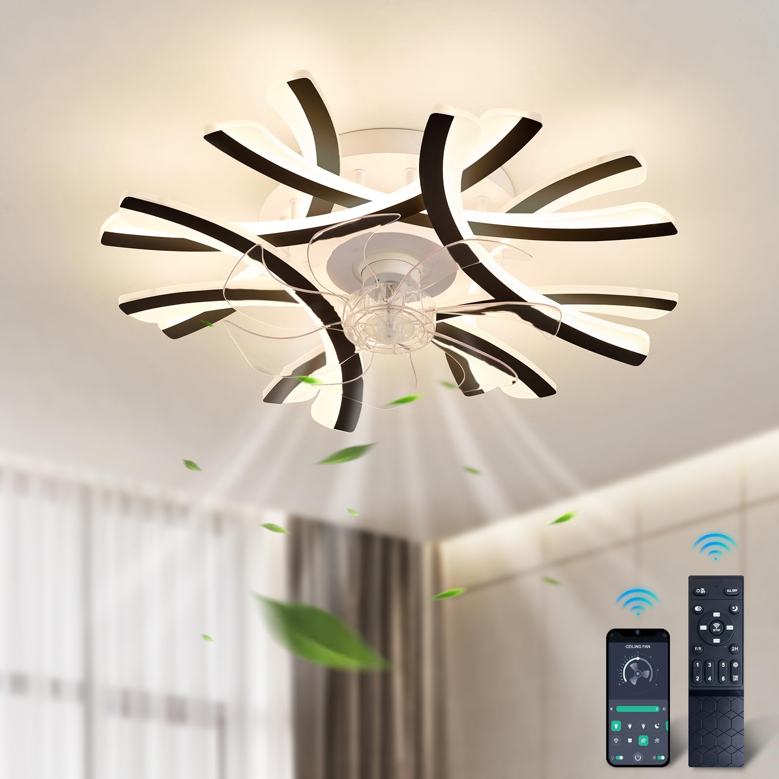 Ventilateur de plafond télécommandé pour réguler la température de vos pièces de vie