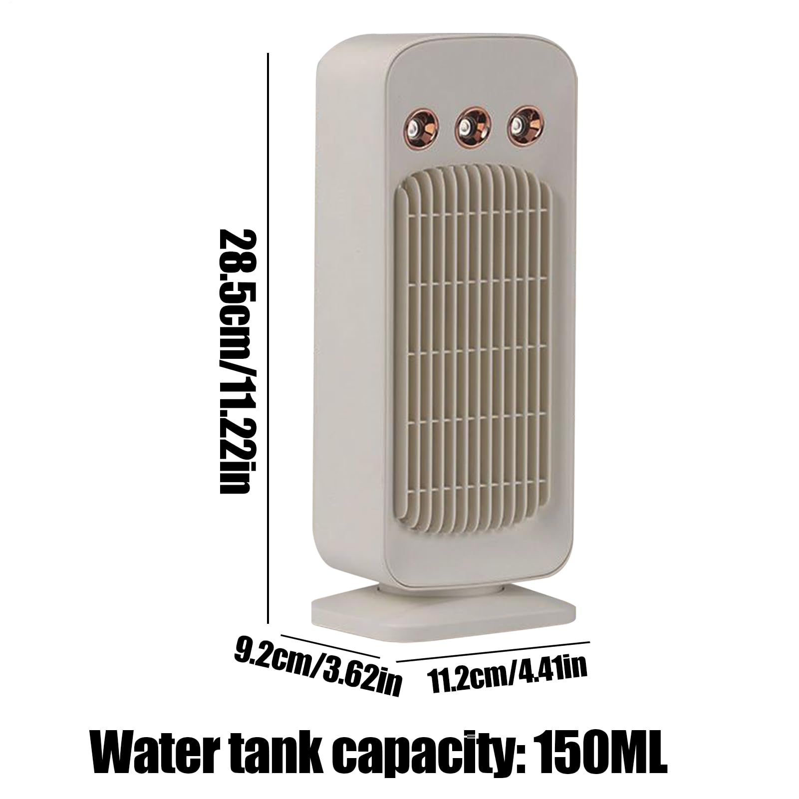 Générique Ventilatore Portatile Raffreddatore Ad Aria Oscillante 3 Velocità | Ventilatore da scrivania silenzioso rinfrescante portatile per casa, dormitorio, camera da letto, soggiorno, esterno, bagno,