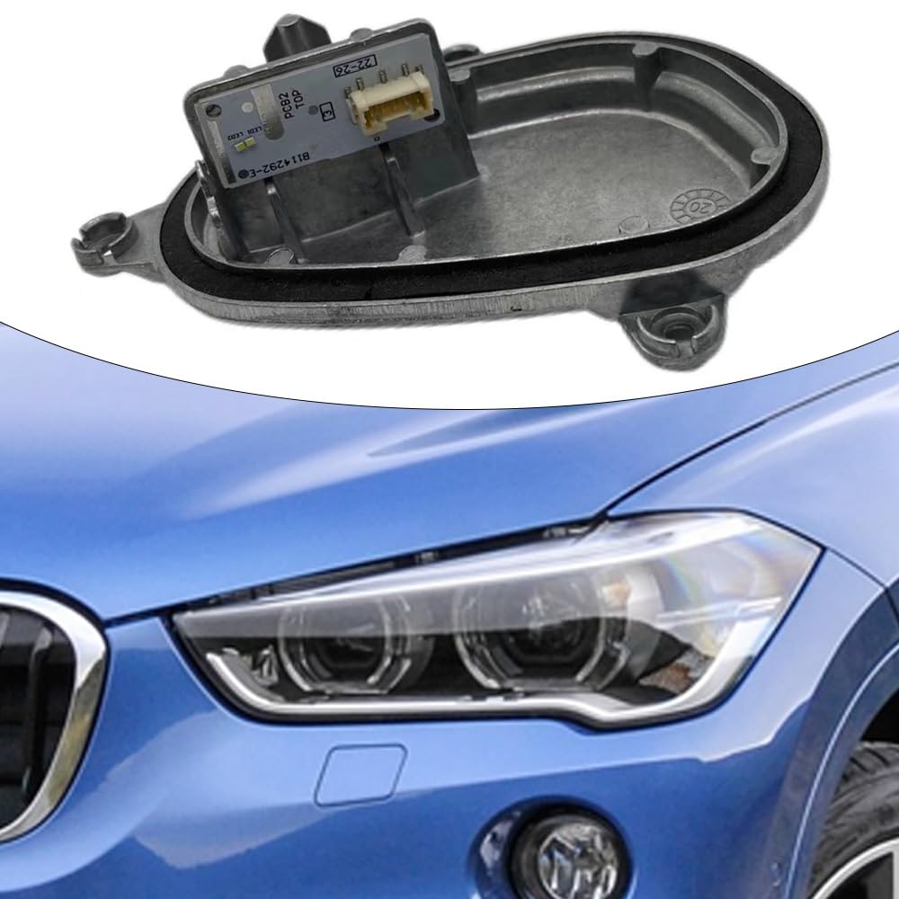 Riloer Modulo sorgente luce diurna per fari a LED metallo compatibile con BMW X1 F48 F49 LCI con LED DRL 2015-2022 63119477835 sinistro