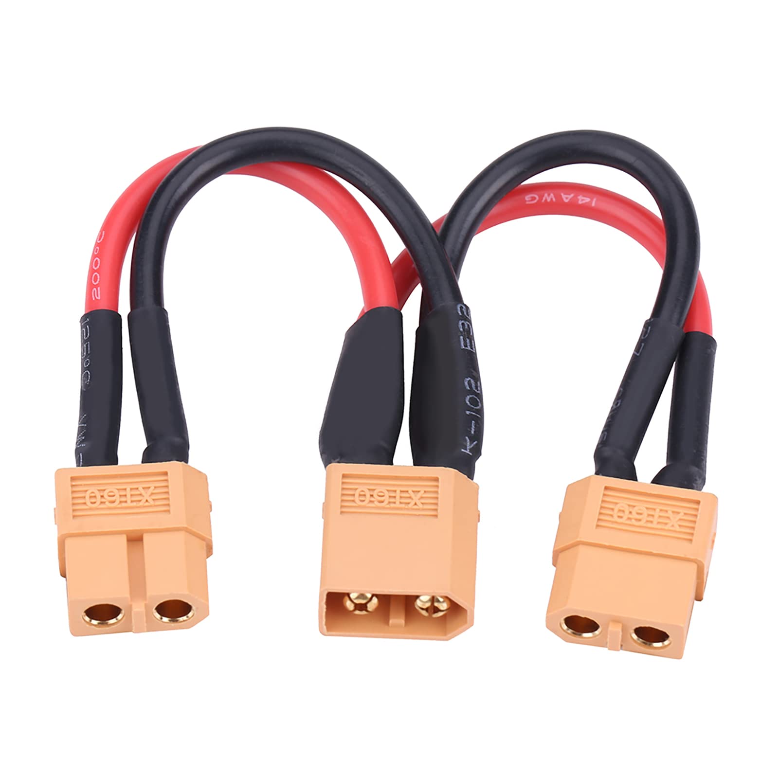 Cavo Prolunga Y Splitter XT60 Maschio-Femmina – Filo Silicone 4AWG Per Batterie