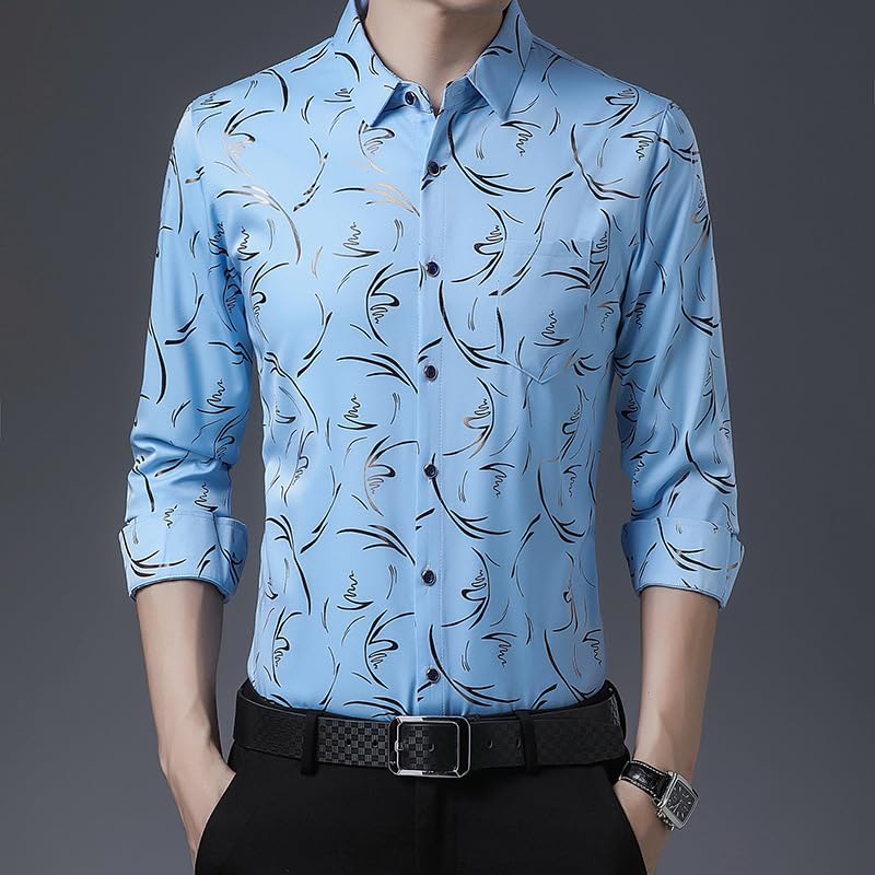 Camiseta informal de manga larga para hombre joven en primavera 6