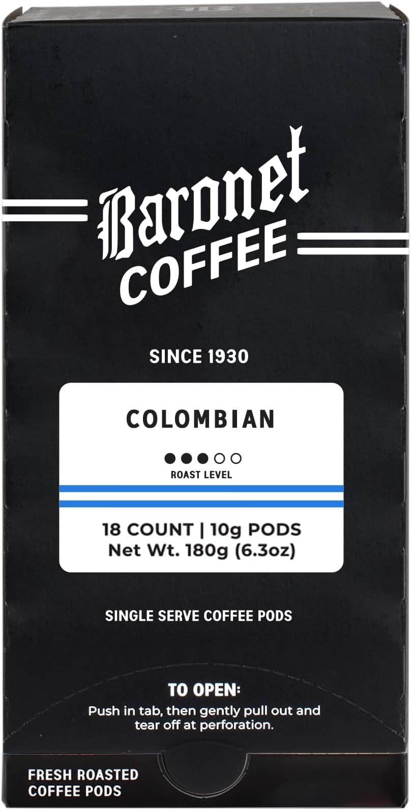 Pods [Colombian-54 Pods] Single Cup Use, Like Senseo [3 Boxes of 18 Single Serve 10 Gram] Regular Strength, Medium Roast [Colombian Blend]