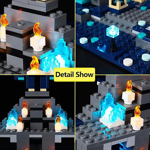 Miniatura 4 de Kyglaring Kit de iluminación LED para Lego Minecraft The Deep Dark Battle 21246, juego de construcción (sin modelo), juego de luces compatible con