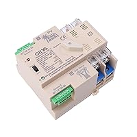 Vista 15 de Interruptor de transferencia automática de energía fotovolática en la red, riel DIN 2P, 63A, AC110V, ATS, PV, sistema solar, generador de energía