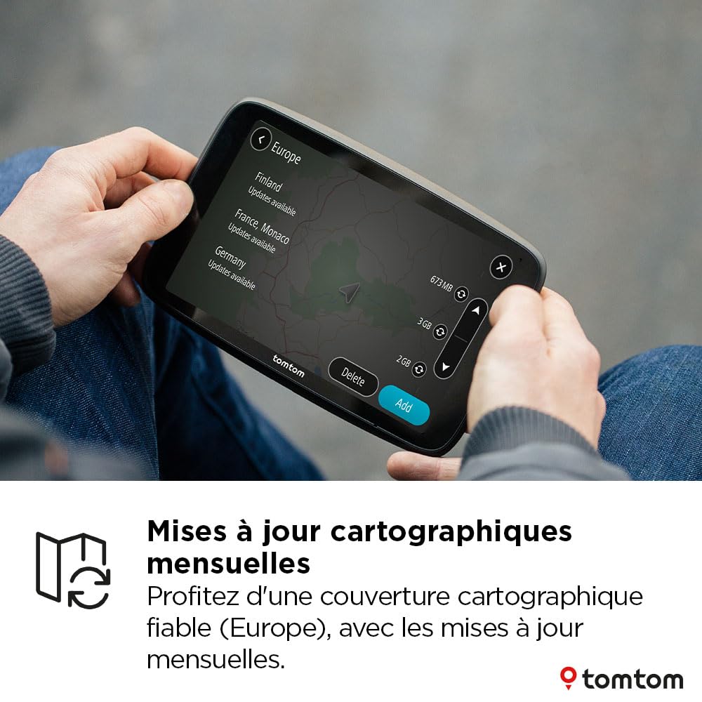 TomTom GPS Poids Lourds GO Professional 2ème génération (6 Pouces, Ecran Tactile capacitif, Carte Europe 49, et Infos trafic en Temps réel conçu pour Poids Lourds, Cars, Bus et Grands véhicules)