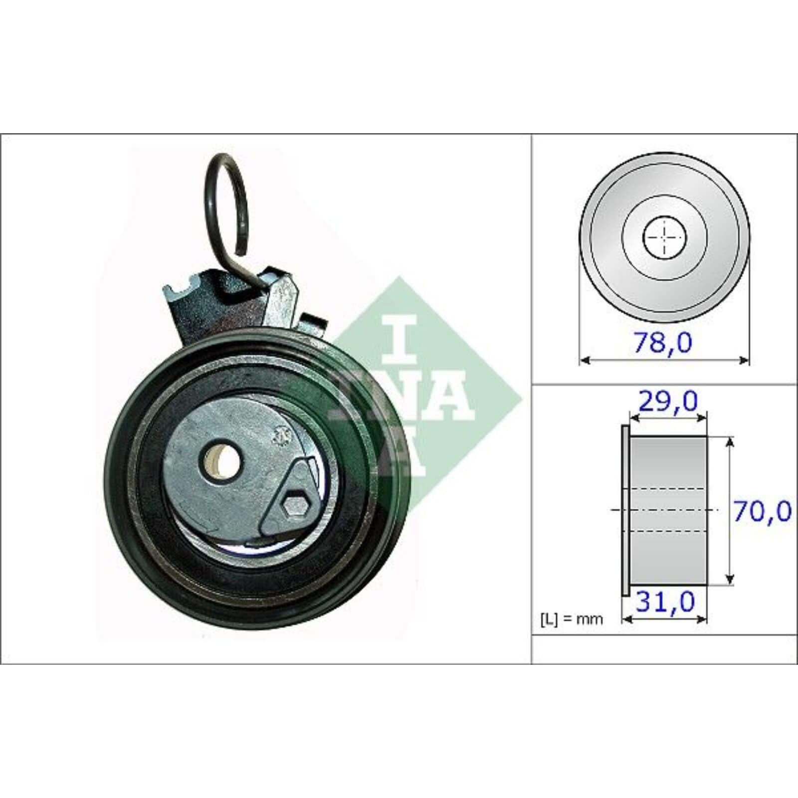 INA Kit de correa de distribución 530 0576 10 28,5mm Compatible con KIA CEE'D SW ED, HYUNDAI i30 FD