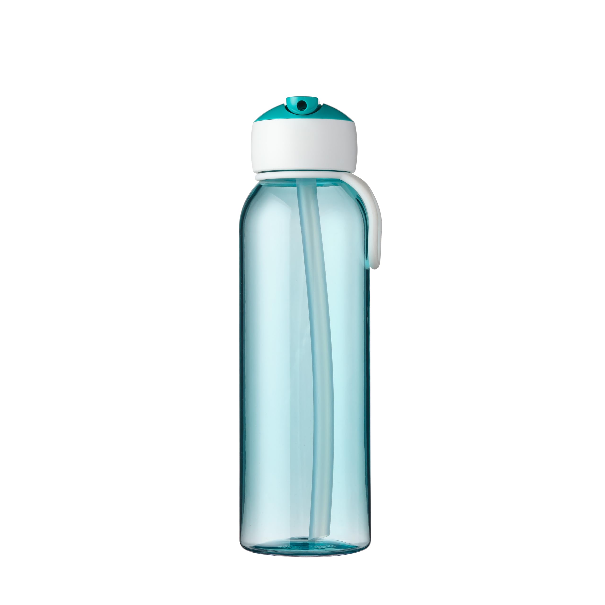 Mepal - Water Bottle Flip-Up Campus - Leak Proof Water Bottle for School & On The Go - Transparent Drinking Bottle - BPA-free & Dishwasher Safe - 500 ml - Turquoise