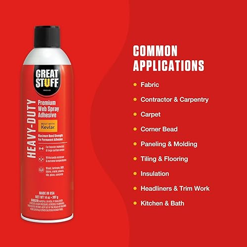 Miniatura 4 de Great Stuff Adhesivo de tela resistente - 14 oz - Aerosol