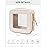 LETGO Clear Makeup Bags Small, Small Clear Makeup Bag for Purse,Mini Clear Makeup Pouch Purse Organizer Fit Carry-on Travel Essentials,Clear Cosmetic Bags for Car Accessories for Women (Mini-Beige)