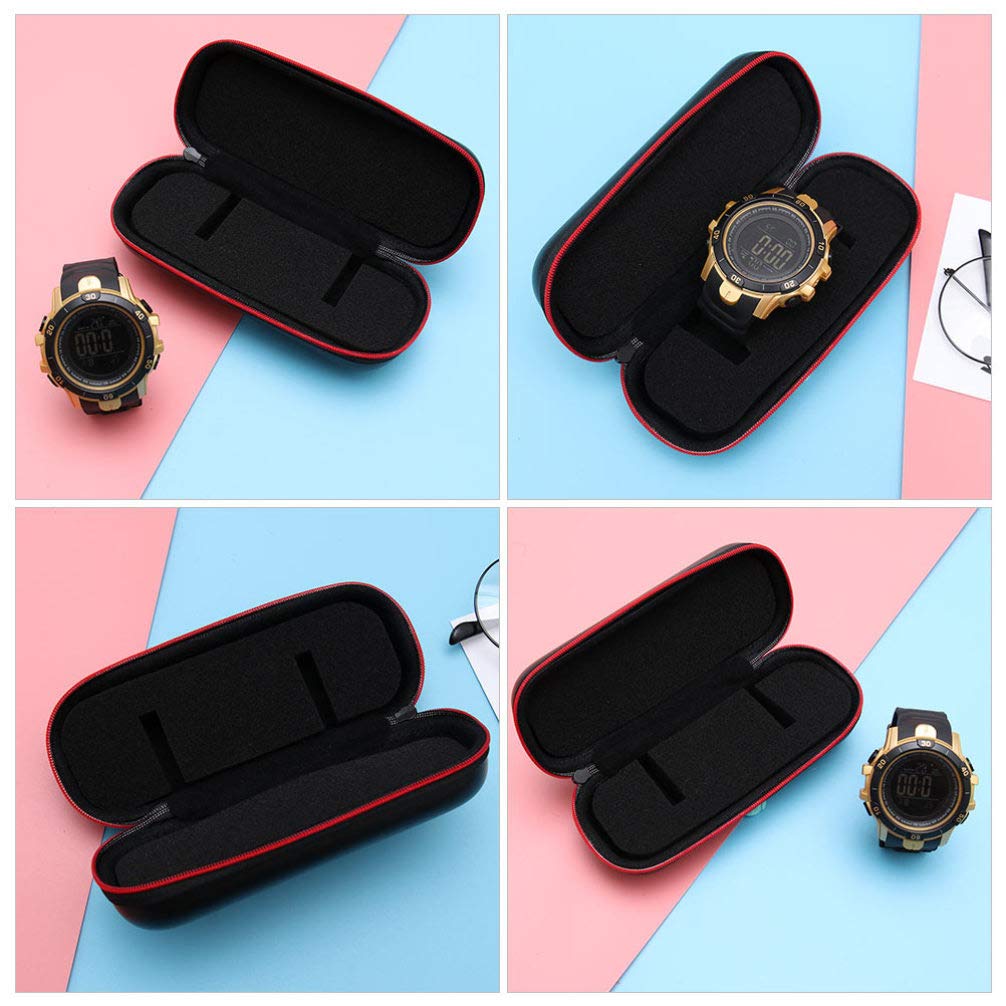 VILLCASE 10 Pièces Boîte De Rangement pour Montre avec Fermeture Éclair Étui à Montre Zippé pour Protéger des Chocs Rayures
