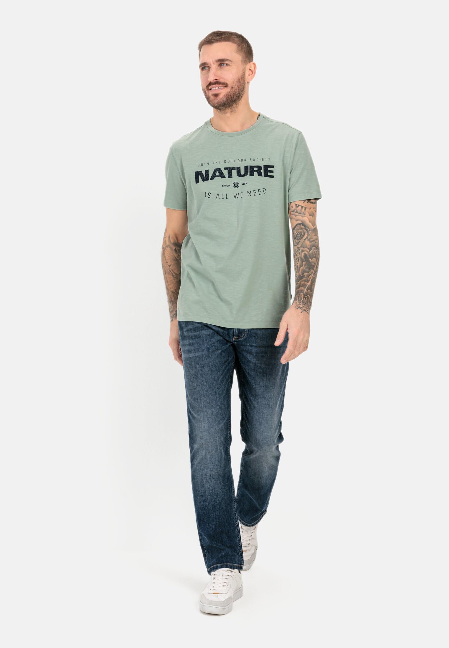 camel active Herren Slim Fit 5-Pocket Jeans