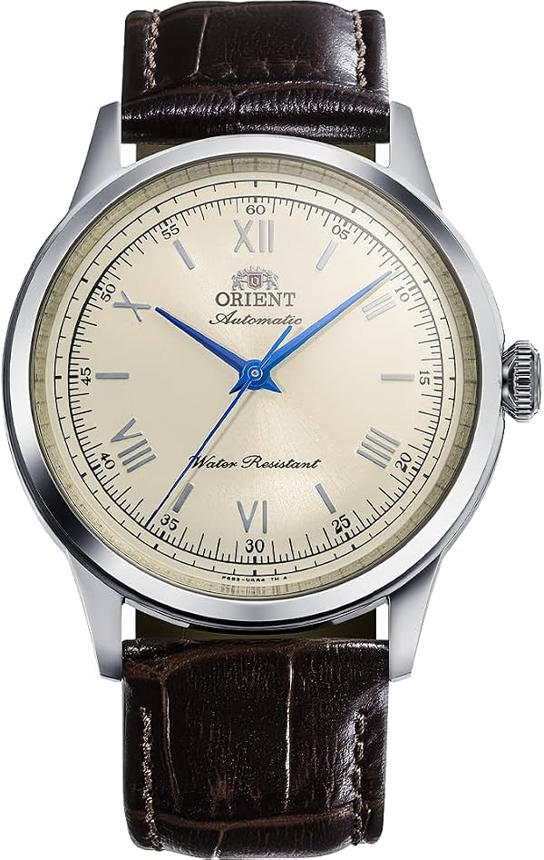 Reloj de vestir Orient Bambino Sin Fecha | Movimiento automático/cuerda manual | 38.4 mm de acero inoxidable | Unisex
