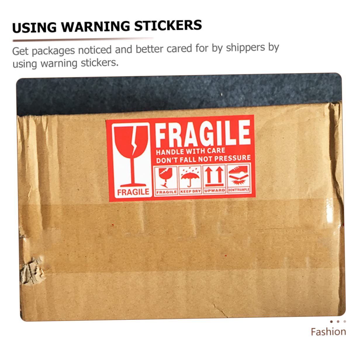 Adesivi Fragili Per Spedizioni - 10 Rotoli, 5000 Etichette Rosse 50x75mm - Foto 10