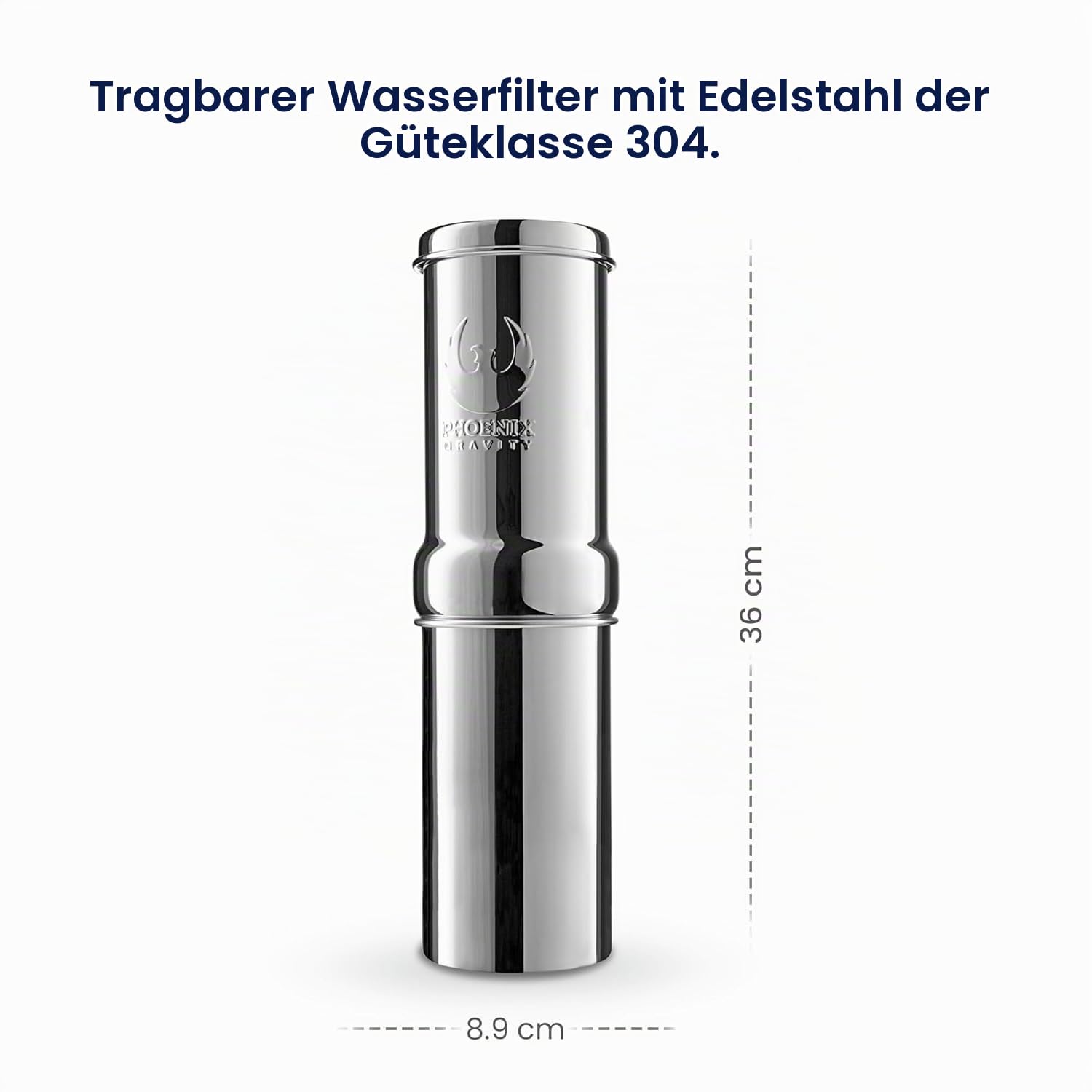 Phoenix Gravity 1 Liter tragbarer Wasserfilter