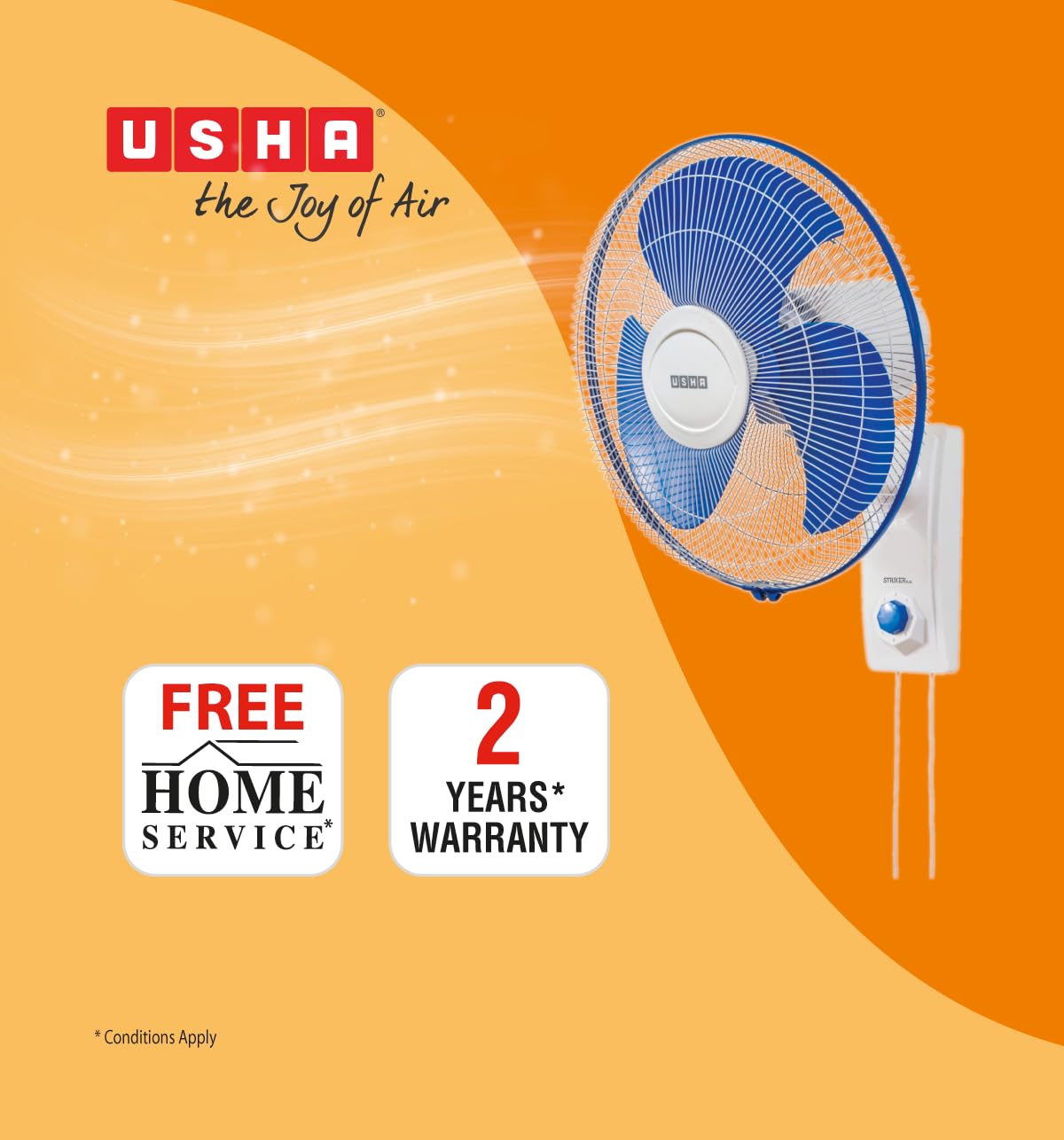 Usha WF Striker Plus HI Speed 400MM Blue