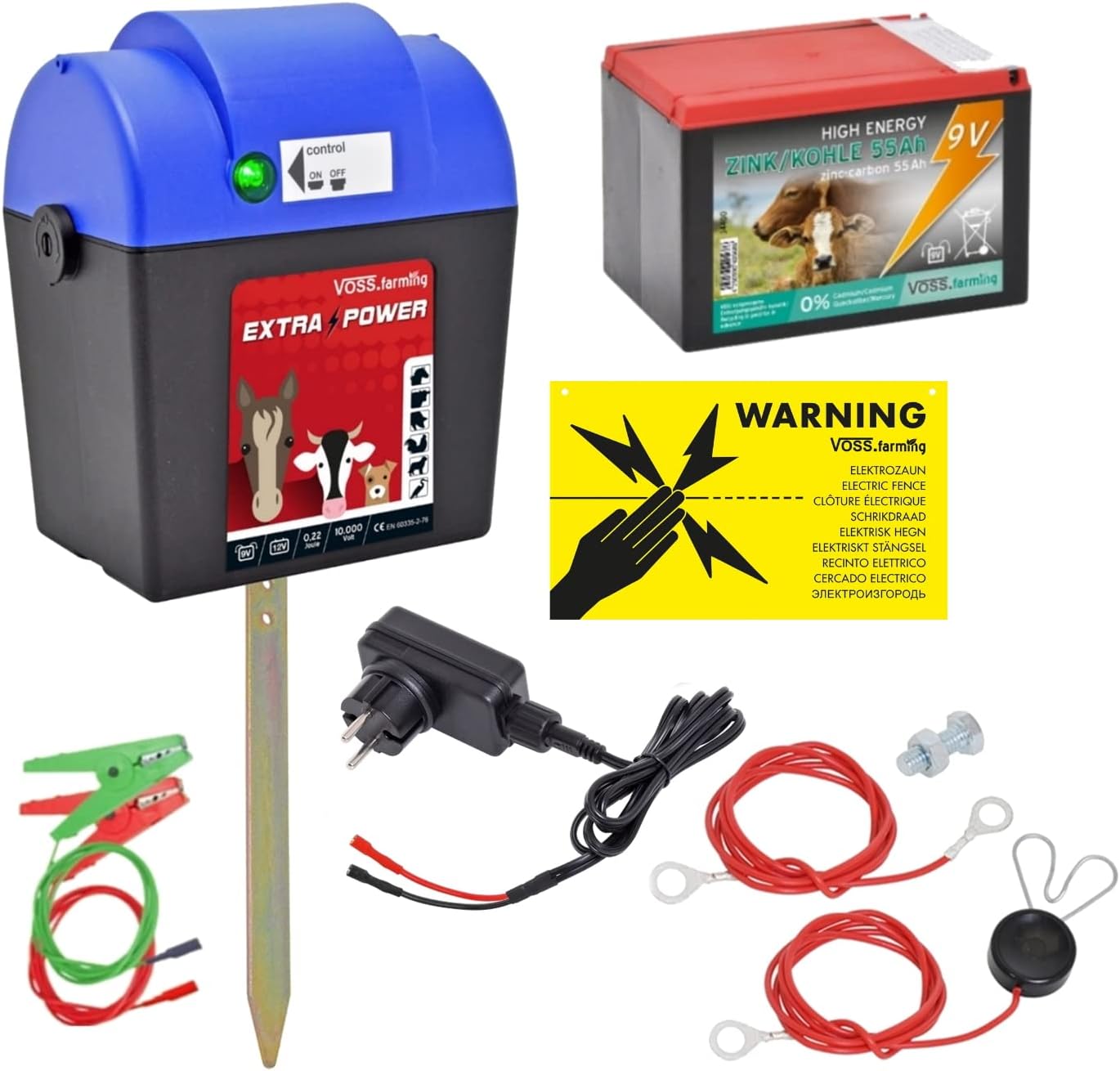 Testeur De Clôture Électrique Pour Agriculture - Gamme 2000 à 12 000 Volts - Pour Pâturage, Nécessaire