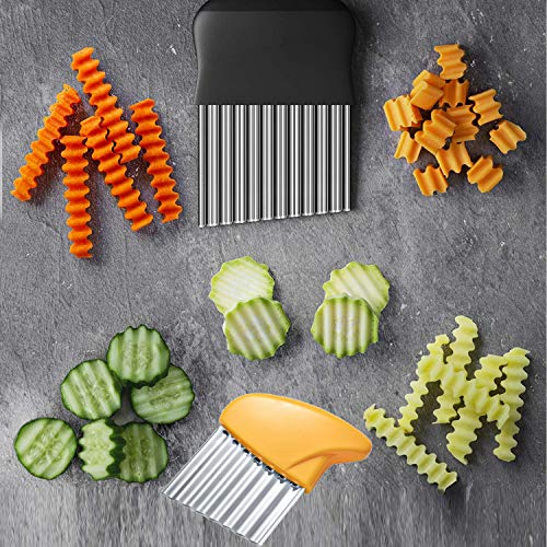 2 groentesnijders roestvrijstalen shredder, aardappelschaaf, gebruikt voor zoete aardappelen en fruit of groenten… - Image 4