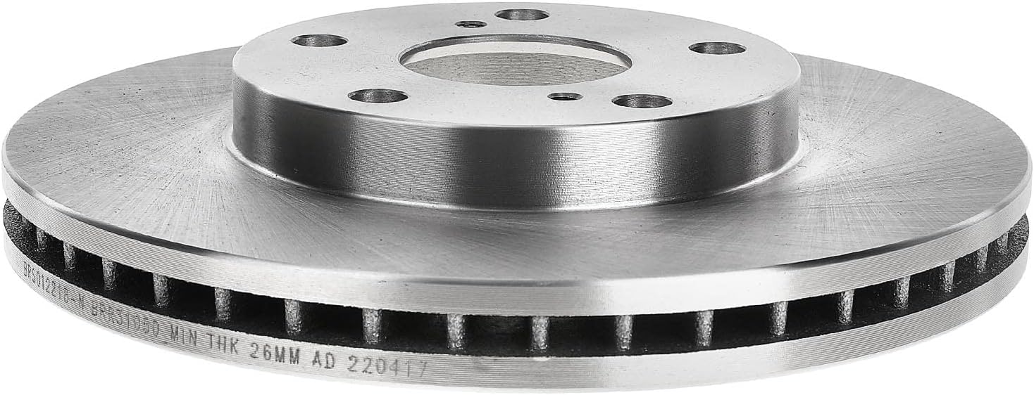 A-Premium Front Vented & Rear Solid Disc Brake Rotors + Ceramic Pads Kit Compatible with Select Toyota and Lexus Models - Camry&ES300, 2000-2001, 12-PC Set