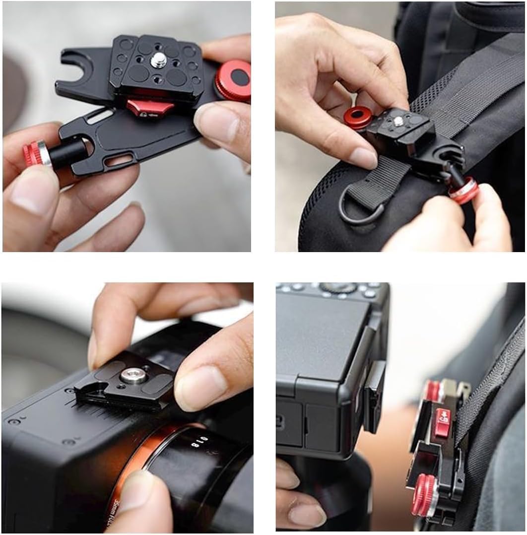 Quick Release Shoulder Strap Mount Plate Clamp Camera Clip Action Camera Shoulder Strap Belt Clamp Quick Switch Kit