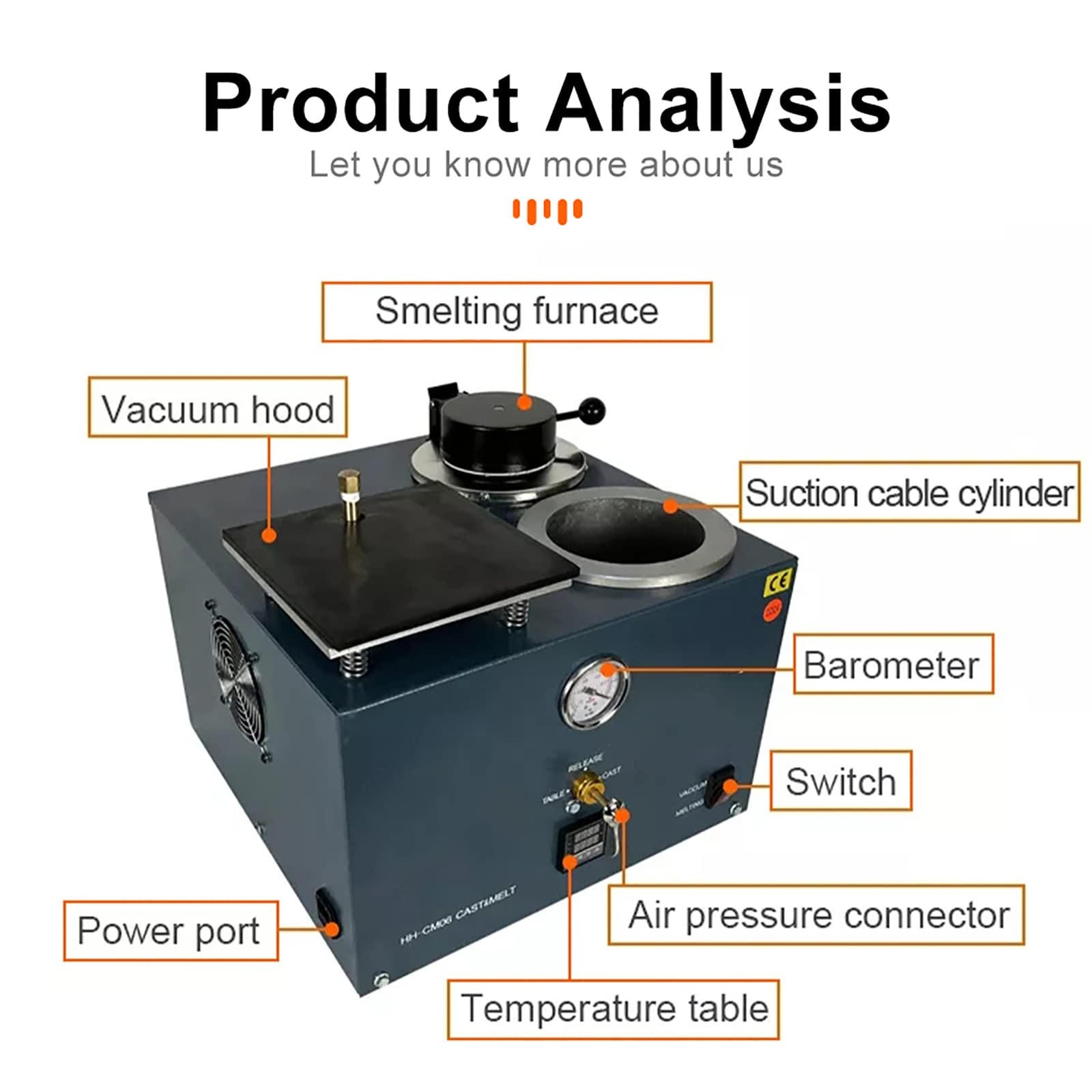 Mini máquina de fundición al vacío de 2 litros para fundición de joyas y horno de fusión de oro para fabricantes de joyas, producción de joyas de alta densidad, funcionalidad de 3 CFM