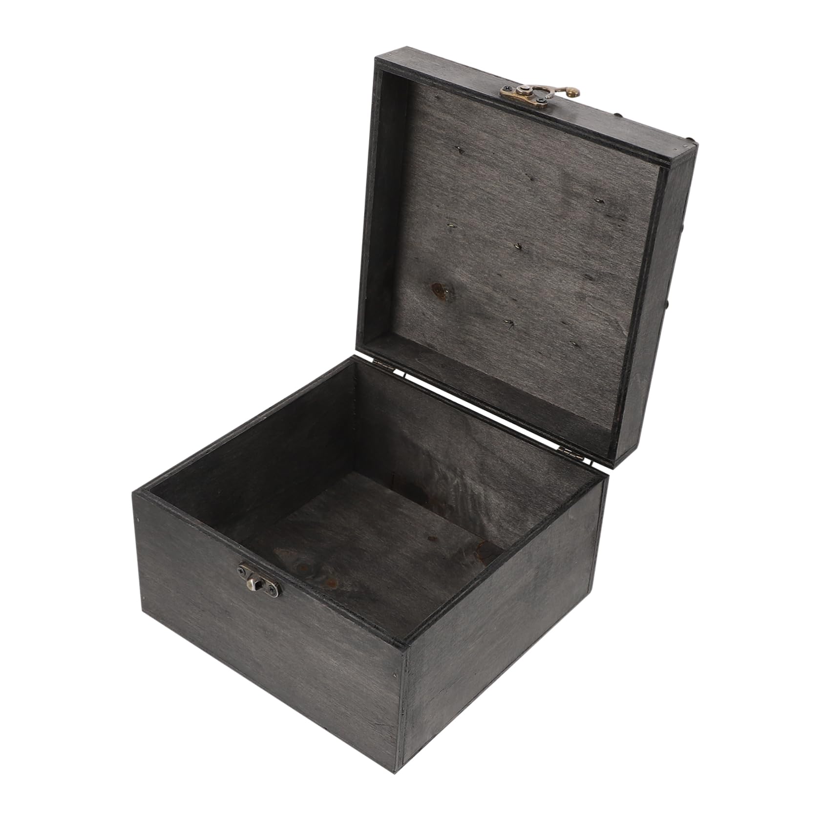 Boîte en bois vintage et alliage, coffret de rangement haute qualité