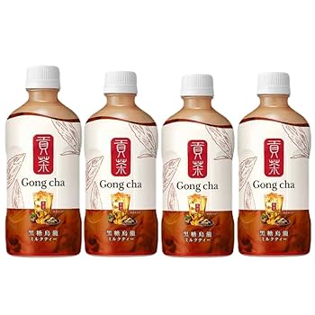 ゴンチャ　Gong cha　黒糖烏龍　ミルクティー　24本 黒糖 烏龍ミルクティー | Brown Sugar Oolong Milk Tea | Gong