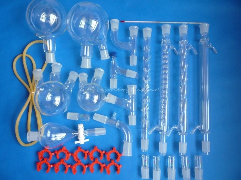Organic Chemistry Laboratory Glassware Kit (Lab Glassware Kit), all 24/