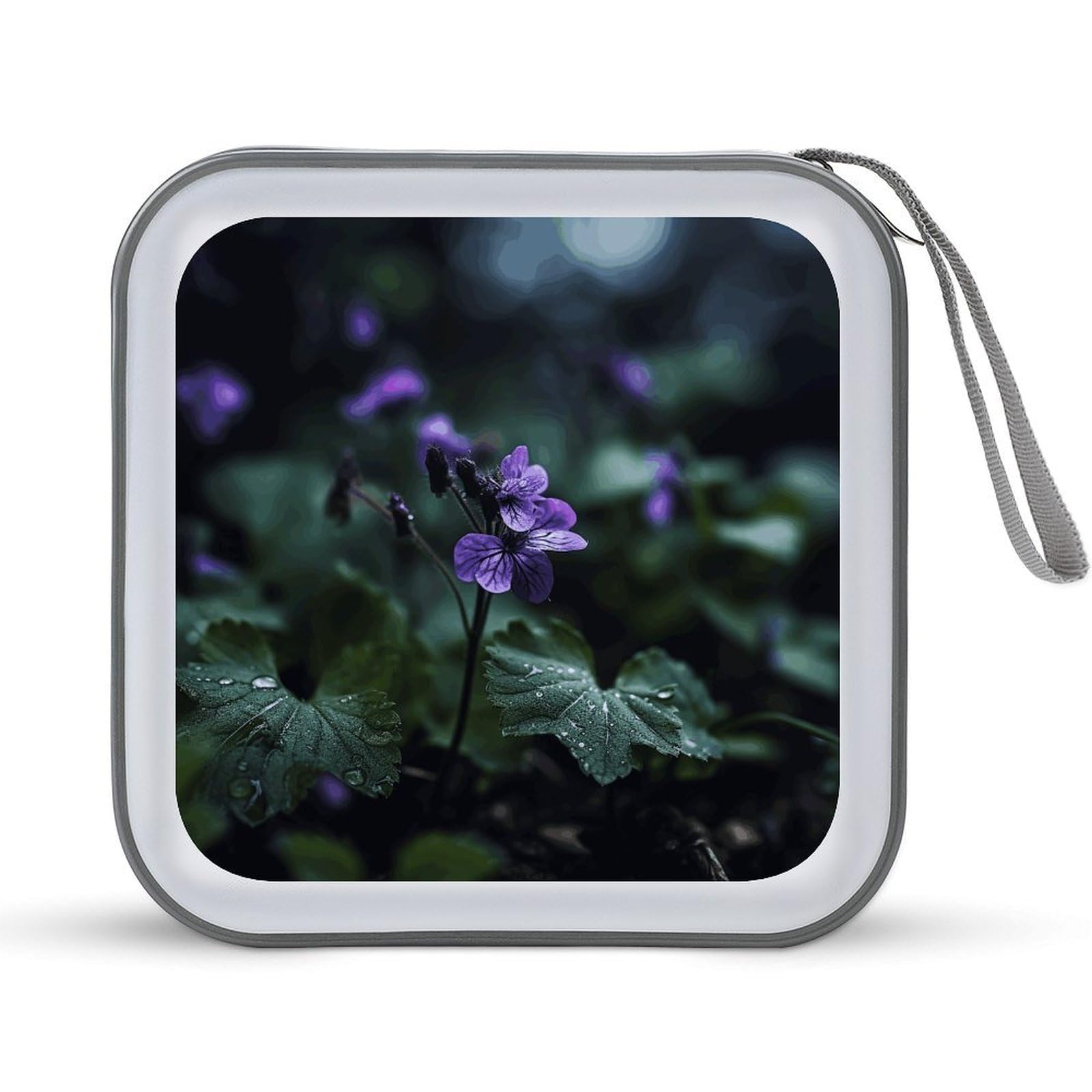 Étui à CD rigide 40 DVD fleurs parfait pour la voiture et le voyage