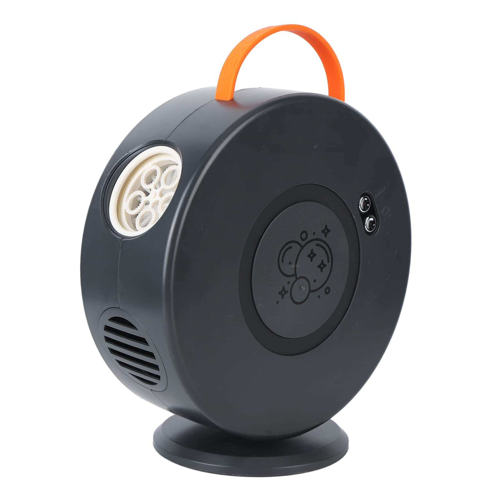 Generic Macchina a di Rotazione Automatica, Serbatoio dell'acqua Staccabile Completamente Chiuso e Sicuro, Ventilatore a Automatico per Compleanno e Festa (BLACK)