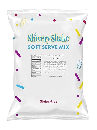 Shivery Shake Vanilla Soft Serve Ice Cream Mix, 3.2 lb. bag