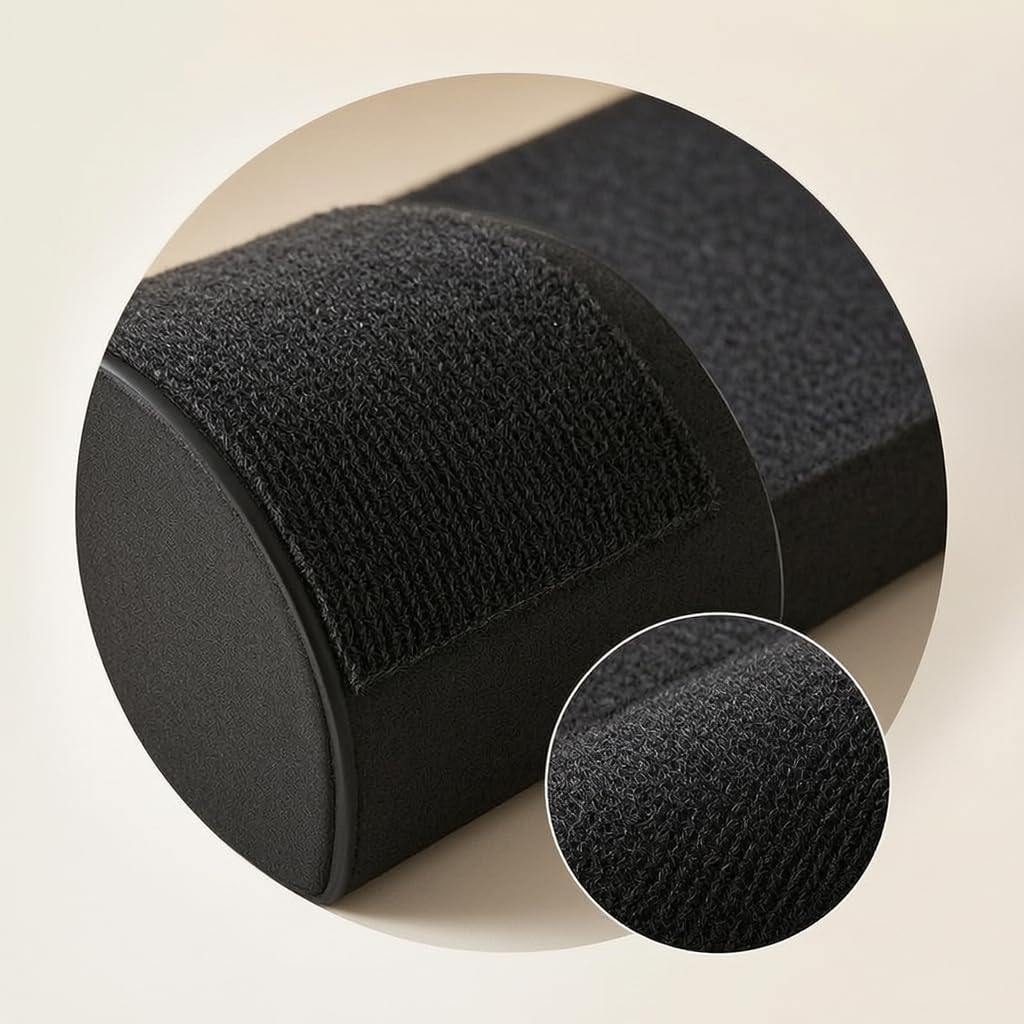 Rampa per Animali Domestici con Design Ondulato Pieghevole per Superficie Antiscivolo in Pelle Accessorio per Mobili Adatta per Divano Letto E, Nero, Onda