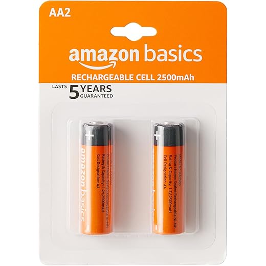 Amazon Basics AA Rechargeable Batteries 2500mAh